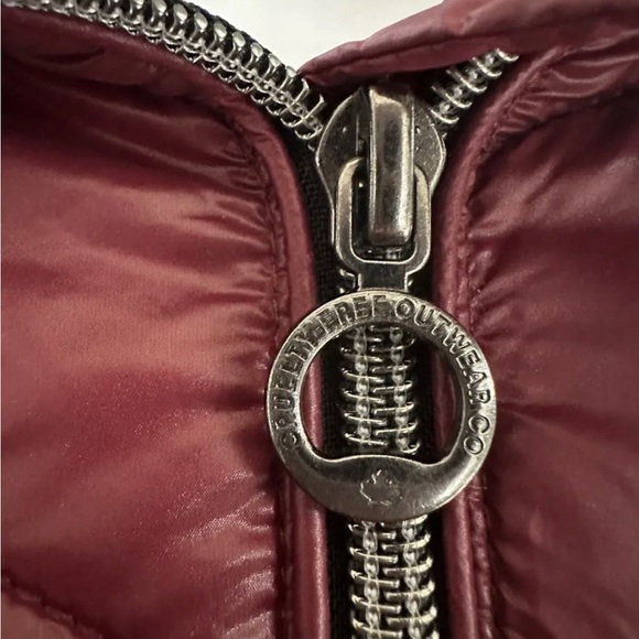 Women’s Noize Burgundy Quilted Zip Up Puffer Jacket Coat 2XL - Picture 4 of 8